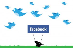 Find us on Twitter and Facebook