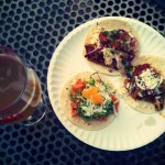 Taco Bar Tacos - make sure you try their habanero mango salsa!