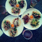 Taco Bar Tacos - make sure you try their habanero mango salsa!